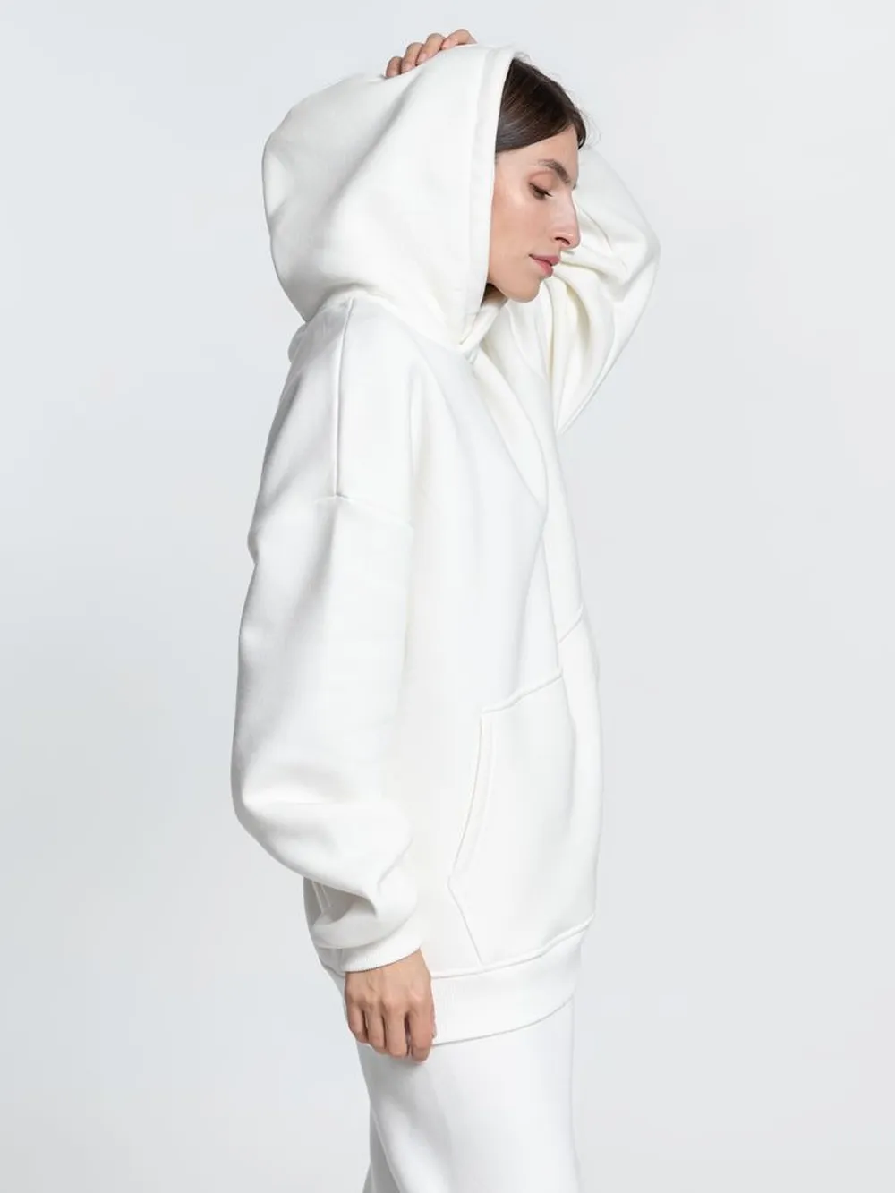 Худи Kulonga Oversize, молочно-белое, размер 3XL/4XL заказать онлайн с вашим дизайном на заказ в Москве и области