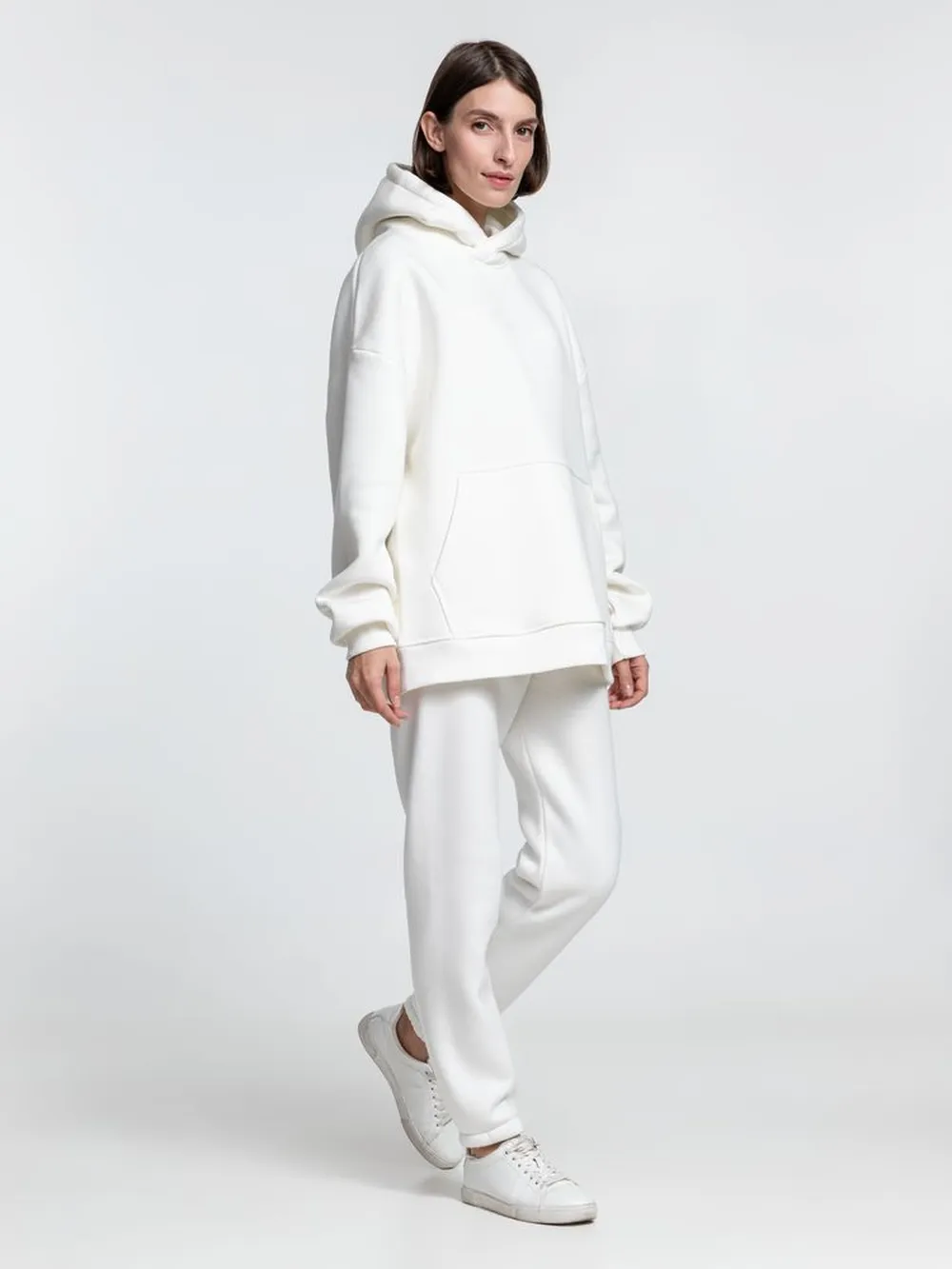 Худи Kulonga Oversize, молочно-белое, размер 3XL/4XL заказать онлайн с вашим дизайном на заказ в Москве и области