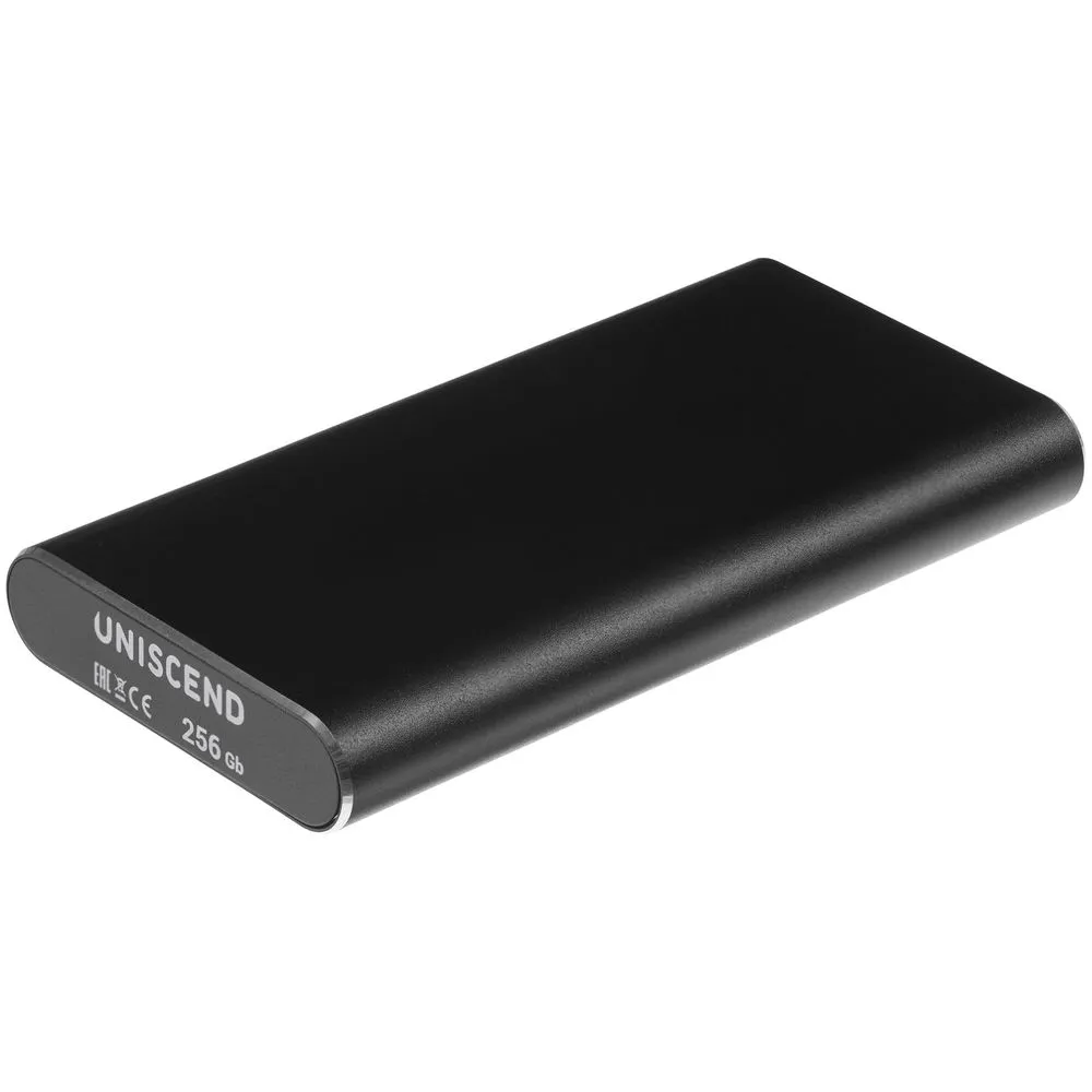 Портативный внешний диск SSD Uniscend Drop, 256 Гб, черный заказать онлайн с вашим дизайном на заказ в Москве и области