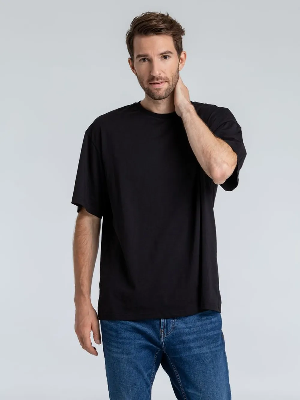 Футболка оверсайз «Чистая соль», черная, размер M/L (48-50) заказать онлайн с вашим дизайном на заказ в Москве и области