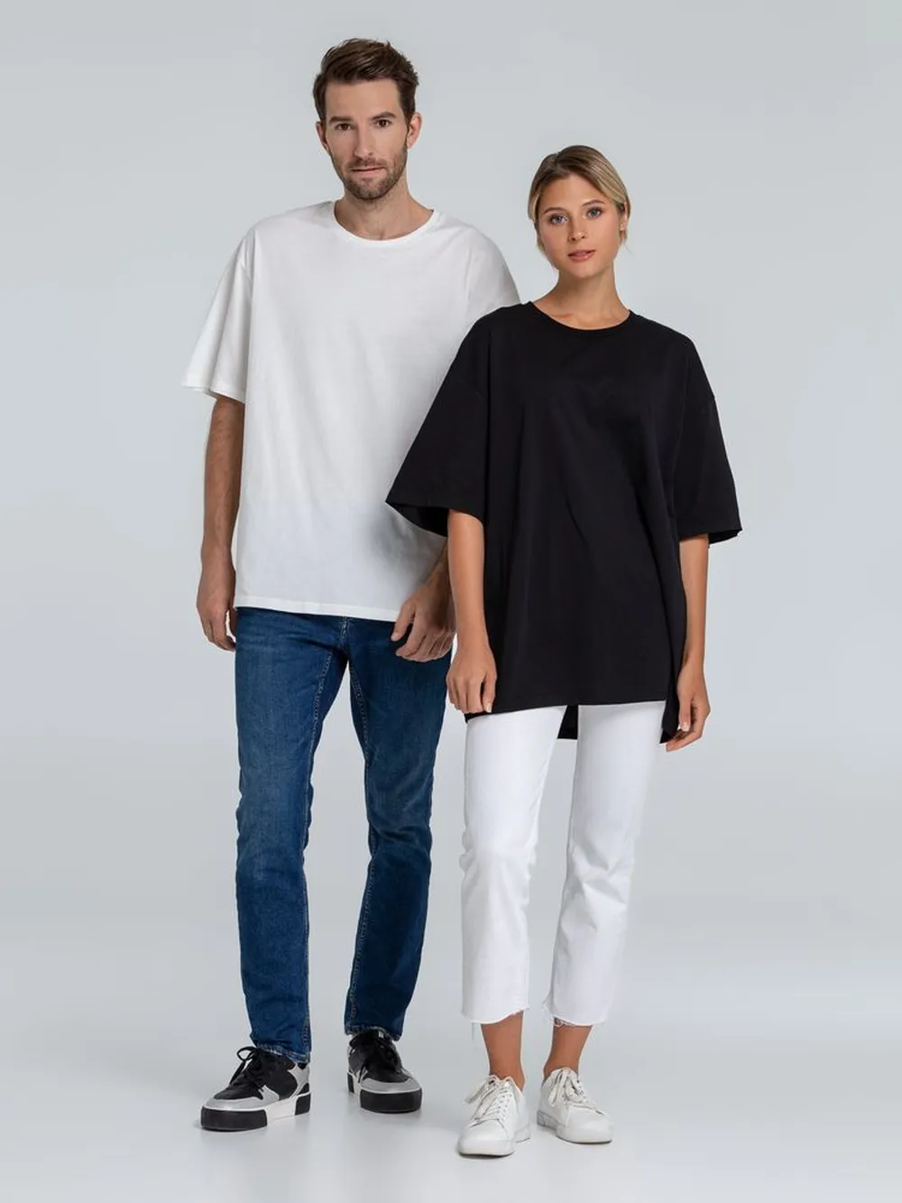 Футболка оверсайз «Чистая соль», черная, размер M/L (48-50) заказать онлайн с вашим дизайном на заказ в Москве и области