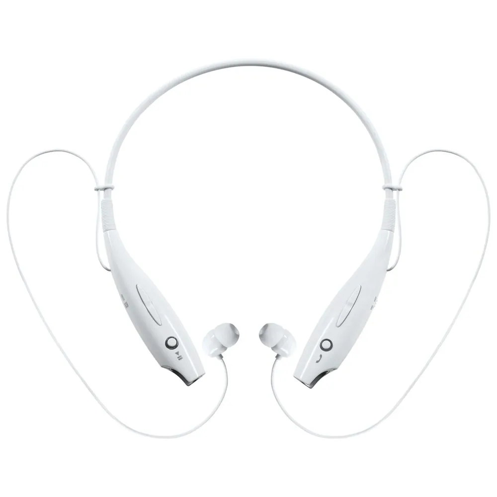 Bluetooth наушники stereoBand, ver.2, белые заказать онлайн с вашим дизайном на заказ в Москве и области