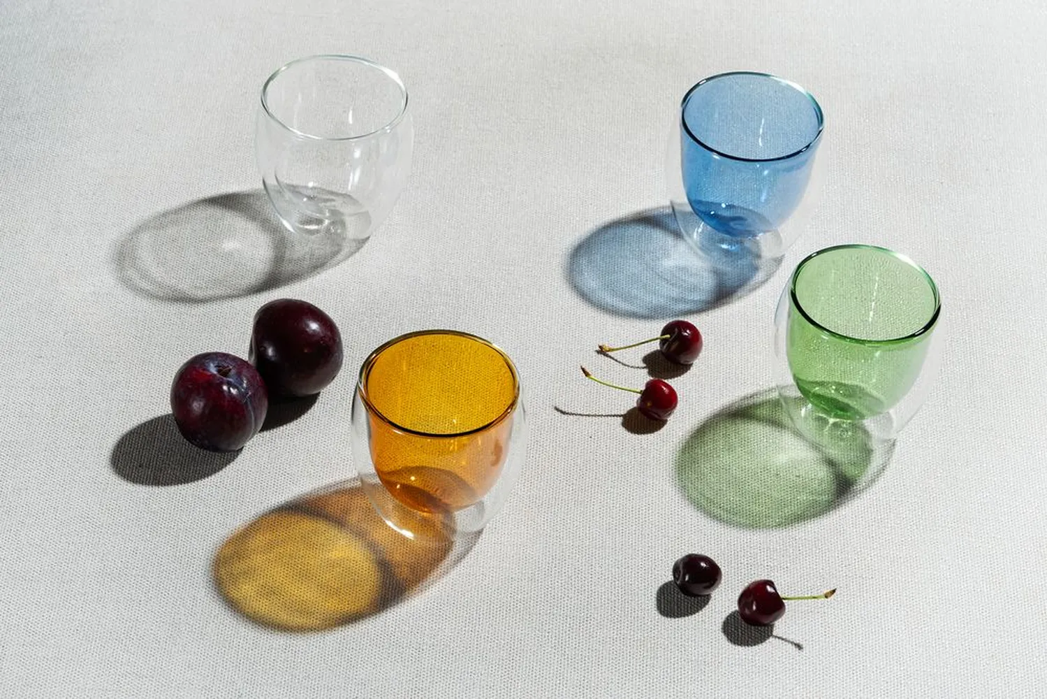 Стакан с двойными стенками Glass Bubble, желтый заказать онлайн с вашим дизайном на заказ в Москве и области