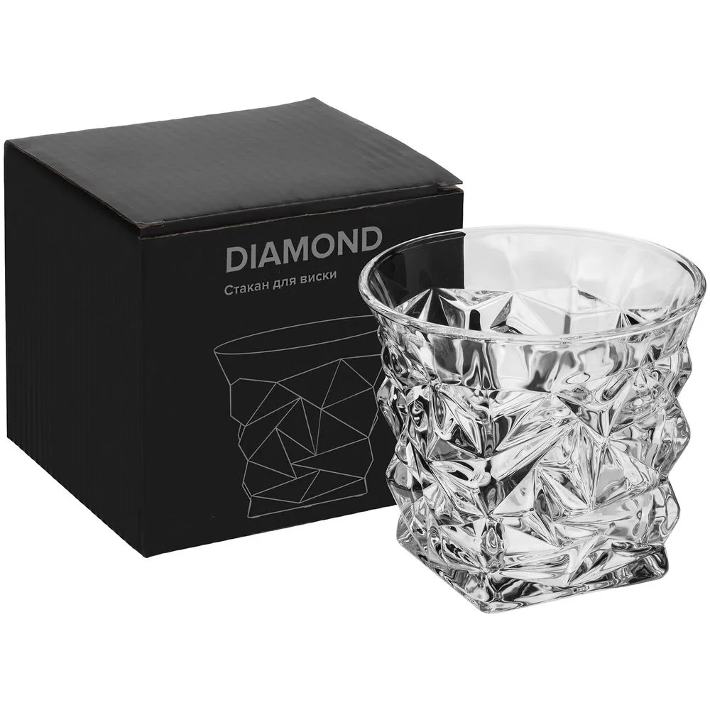 Стакан для виски Diamond заказать онлайн с вашим дизайном на заказ в Москве и области