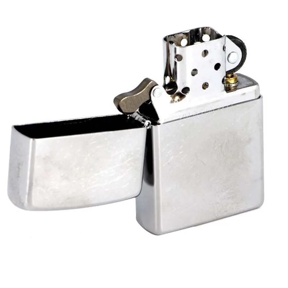 Зажигалка Zippo Armor Brushed, матовая серебристая заказать онлайн с вашим дизайном на заказ в Москве и области