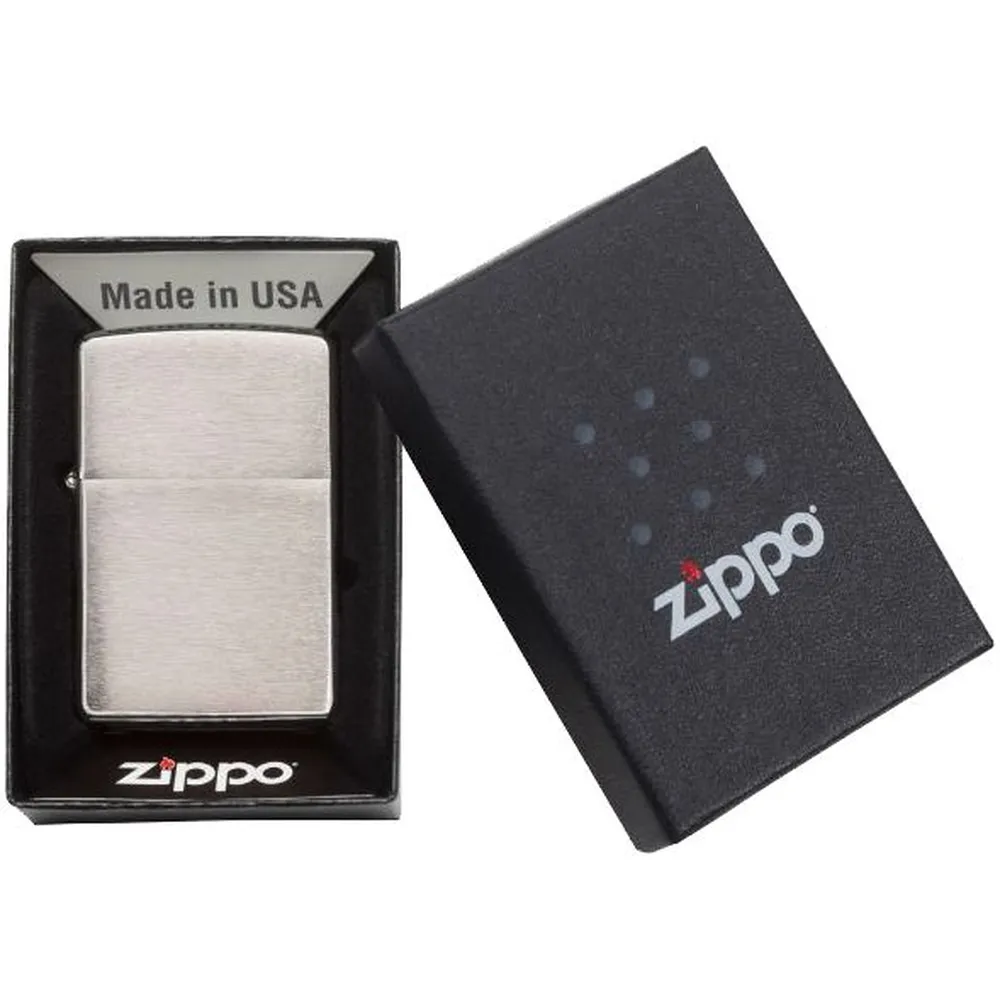 Зажигалка Zippo Armor Brushed, матовая серебристая заказать онлайн с вашим дизайном на заказ в Москве и области