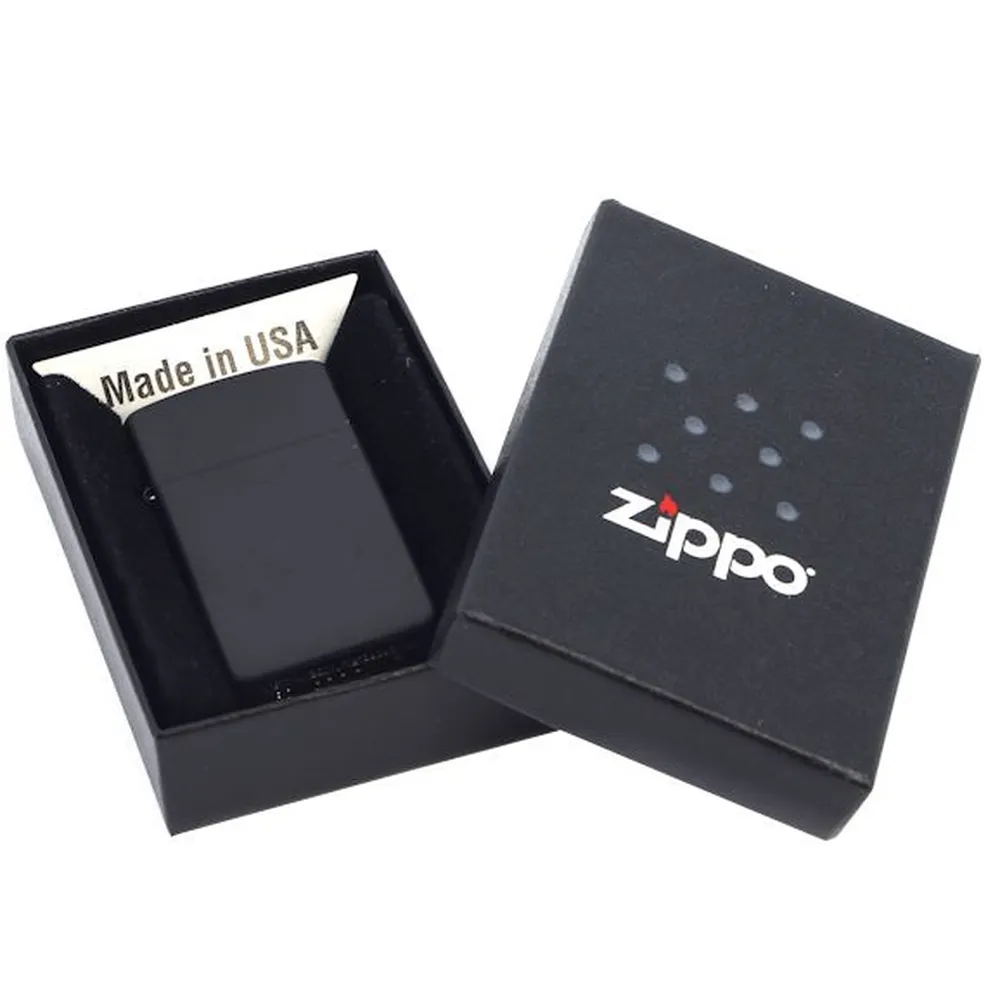 Зажигалка Zippo Slim Matt, матовая черная заказать онлайн с вашим дизайном на заказ в Москве и области