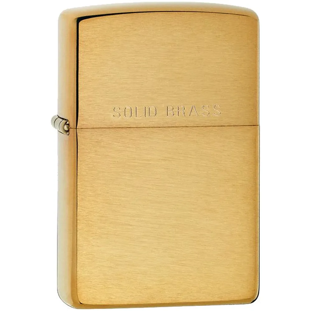 Зажигалка Zippo Classic Brushed, золотистая заказать онлайн с вашим дизайном на заказ в Москве и области