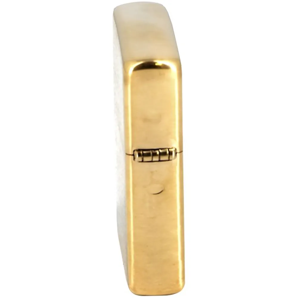 Зажигалка Zippo Classic Brushed, золотистая заказать онлайн с вашим дизайном на заказ в Москве и области