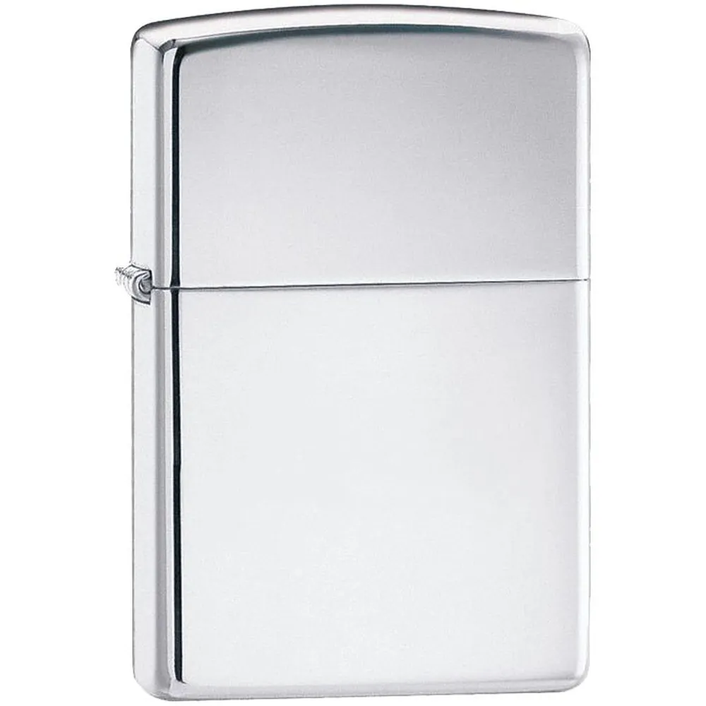 Зажигалка Zippo Classic High Polish, серебристая заказать онлайн с вашим дизайном на заказ в Москве и области