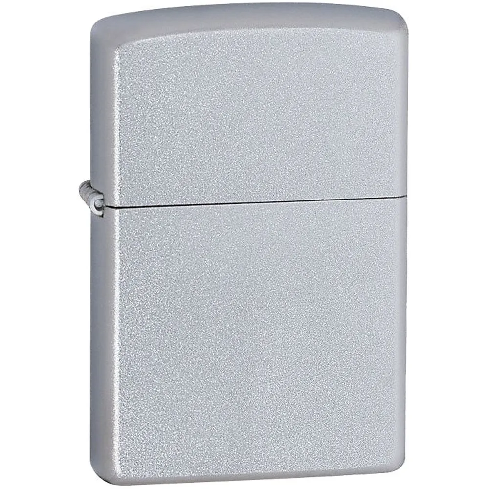 Зажигалка Zippo Classic Satin, серебристая заказать онлайн с вашим дизайном на заказ в Москве и области