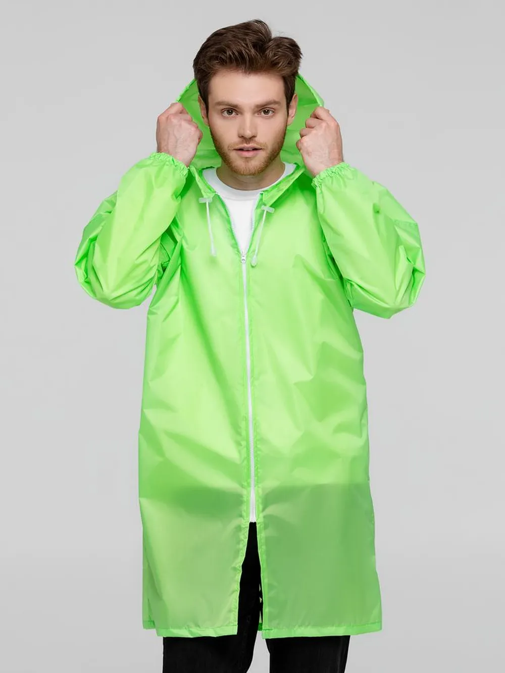 Дождевик Rainman Zip, зеленое яблоко, размер XXL заказать онлайн с вашим дизайном на заказ в Москве и области