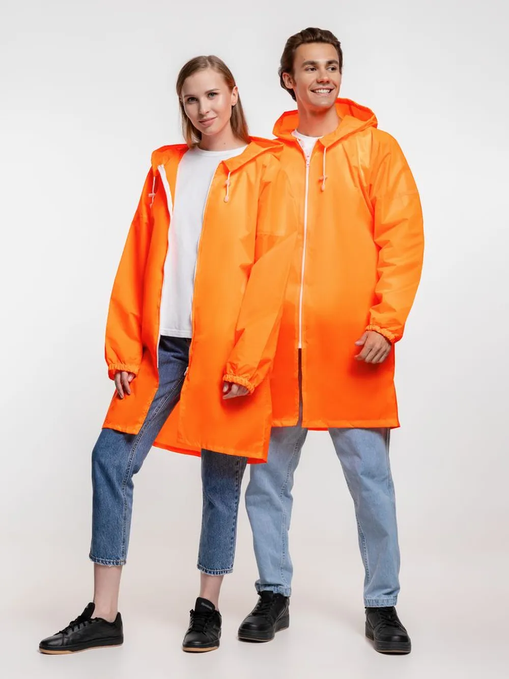 Дождевик Rainman Zip, оранжевый неон, размер XL заказать онлайн с вашим дизайном на заказ в Москве и области