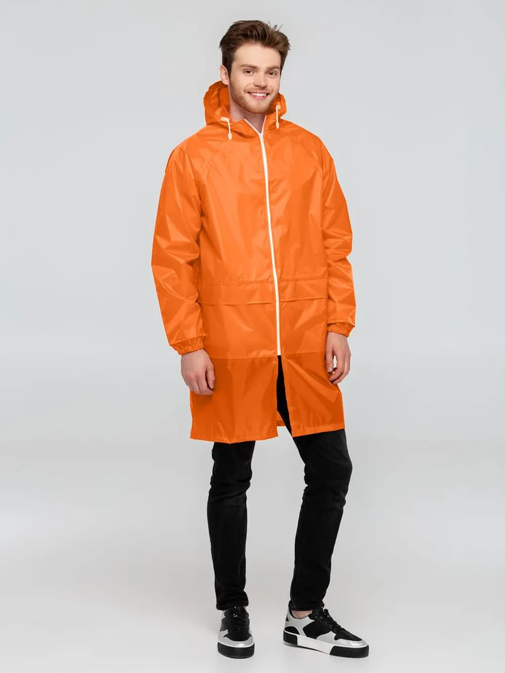 Дождевик Rainman Zip Pro оранжевый неон, размер L заказать онлайн с вашим дизайном на заказ в Москве и области