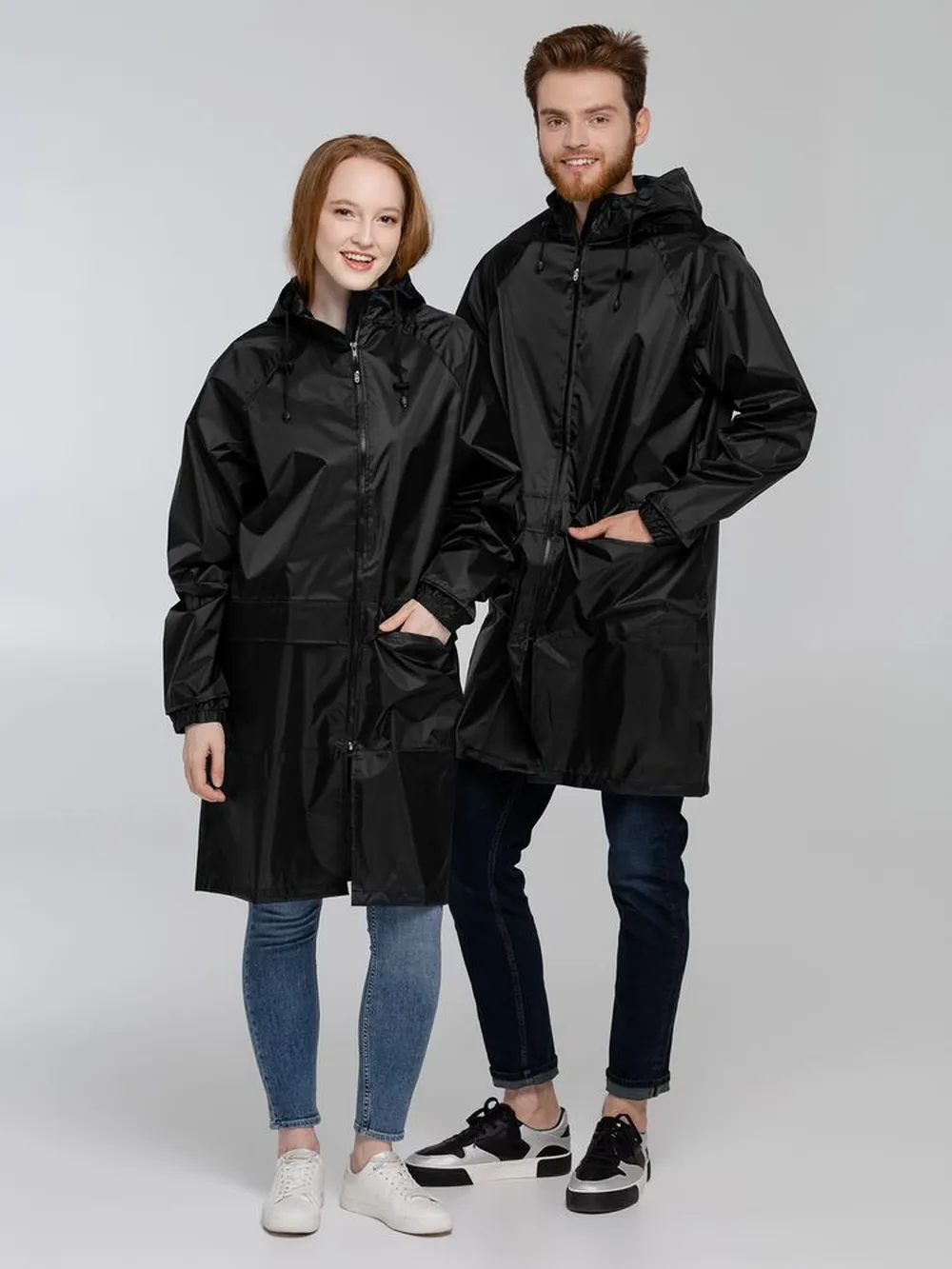 Дождевик Rainman Zip Pro черный, размер L заказать онлайн с вашим дизайном на заказ в Москве и области