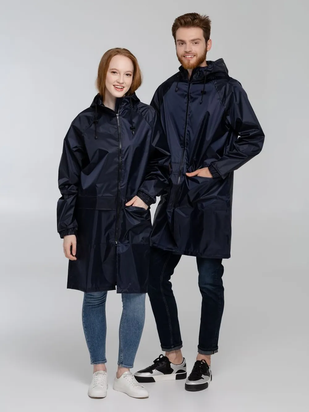Дождевик Rainman Zip Pro, темно-синий заказать онлайн с вашим дизайном на заказ в Москве и области
