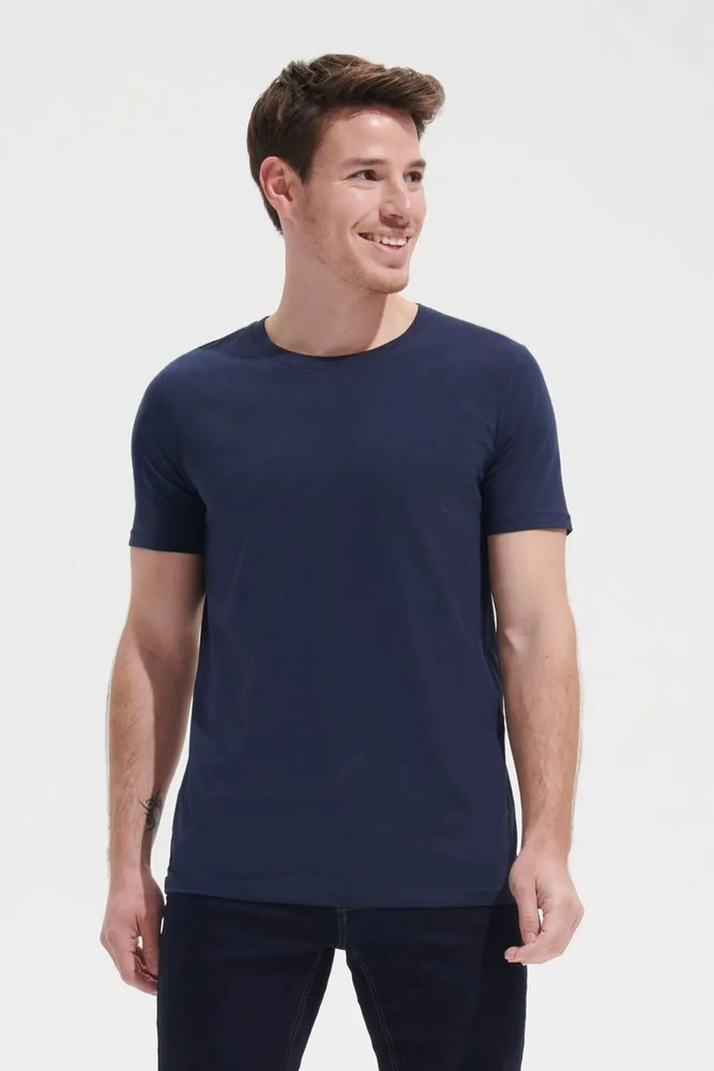 Футболка мужская Millenium Stretch Men, белая, размер 3XL заказать онлайн с вашим дизайном на заказ в Москве и области