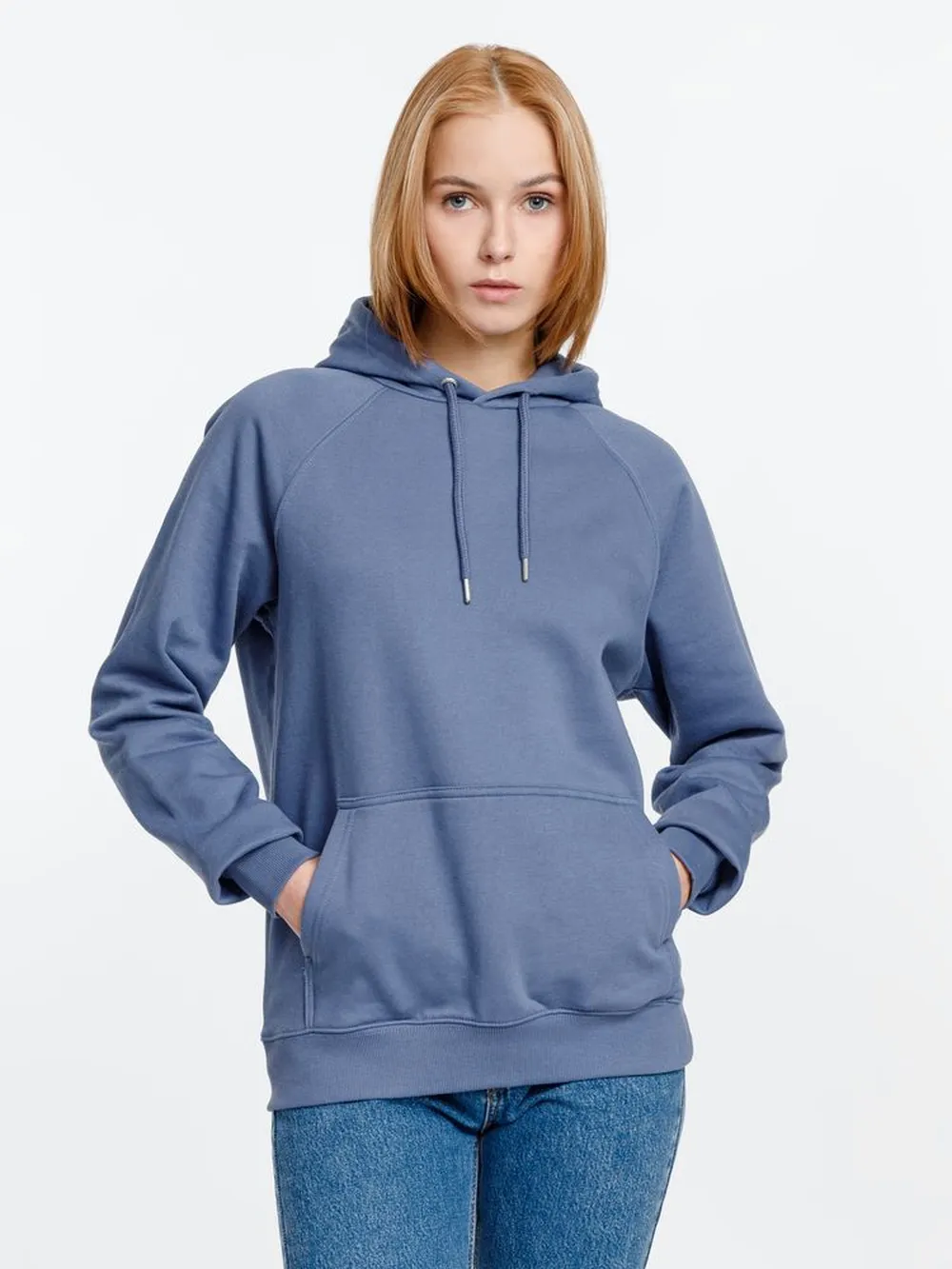 Толстовка унисекс Stellar, синяя, размер M заказать онлайн с вашим дизайном на заказ в Москве и области