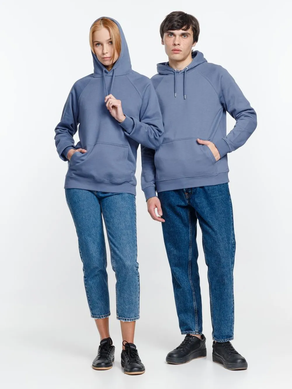 Толстовка унисекс Stellar, синяя, размер M заказать онлайн с вашим дизайном на заказ в Москве и области