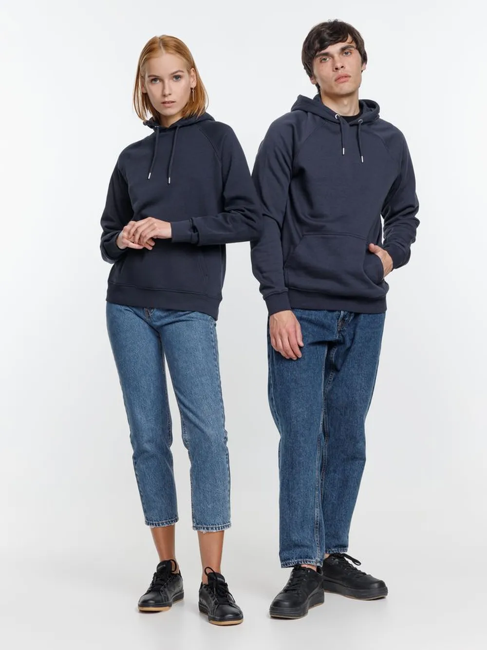 Толстовка унисекс Stellar, темно-синяя, размер S заказать онлайн с вашим дизайном на заказ в Москве и области