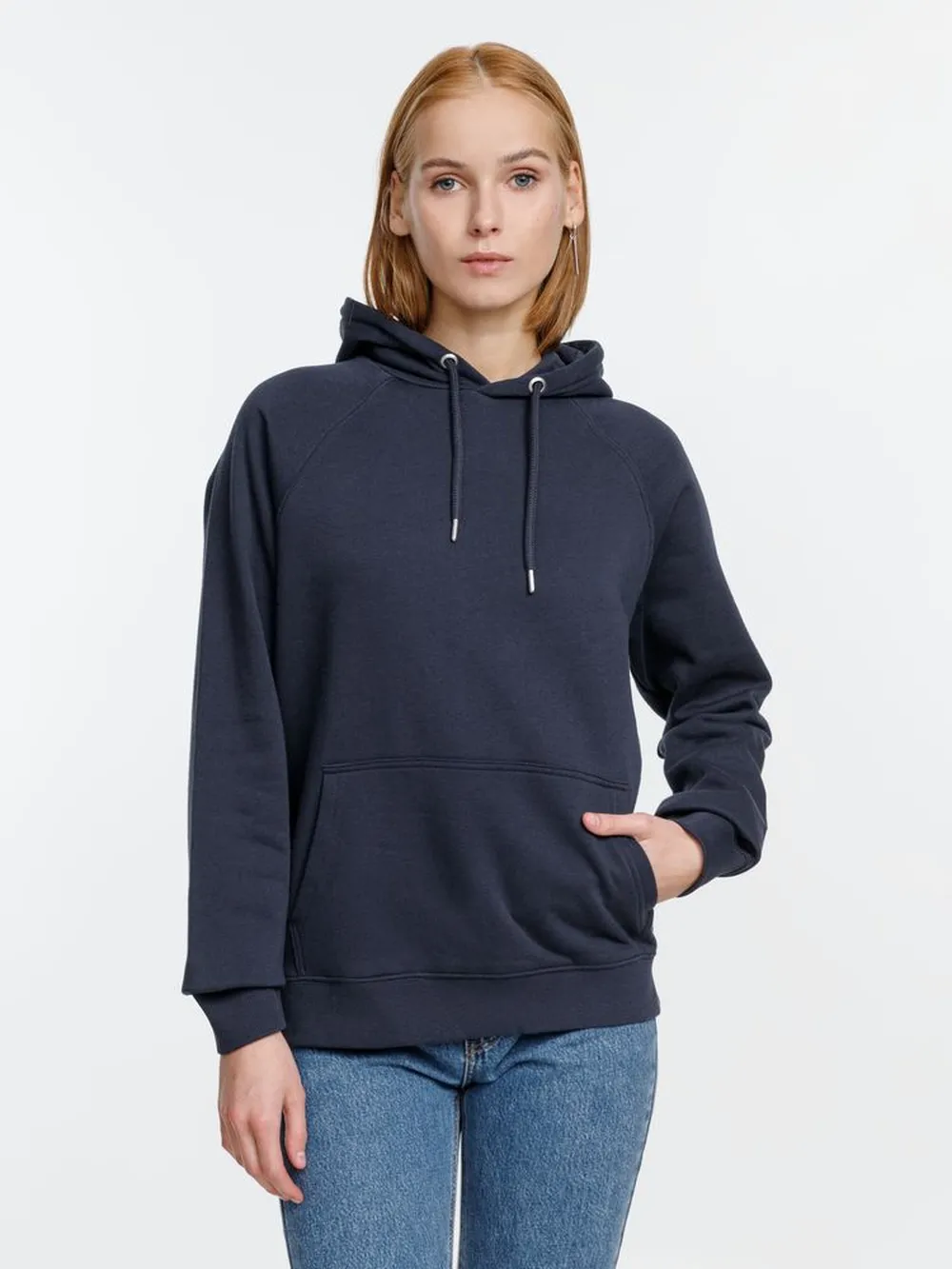 Толстовка унисекс Stellar, темно-синяя, размер S заказать онлайн с вашим дизайном на заказ в Москве и области