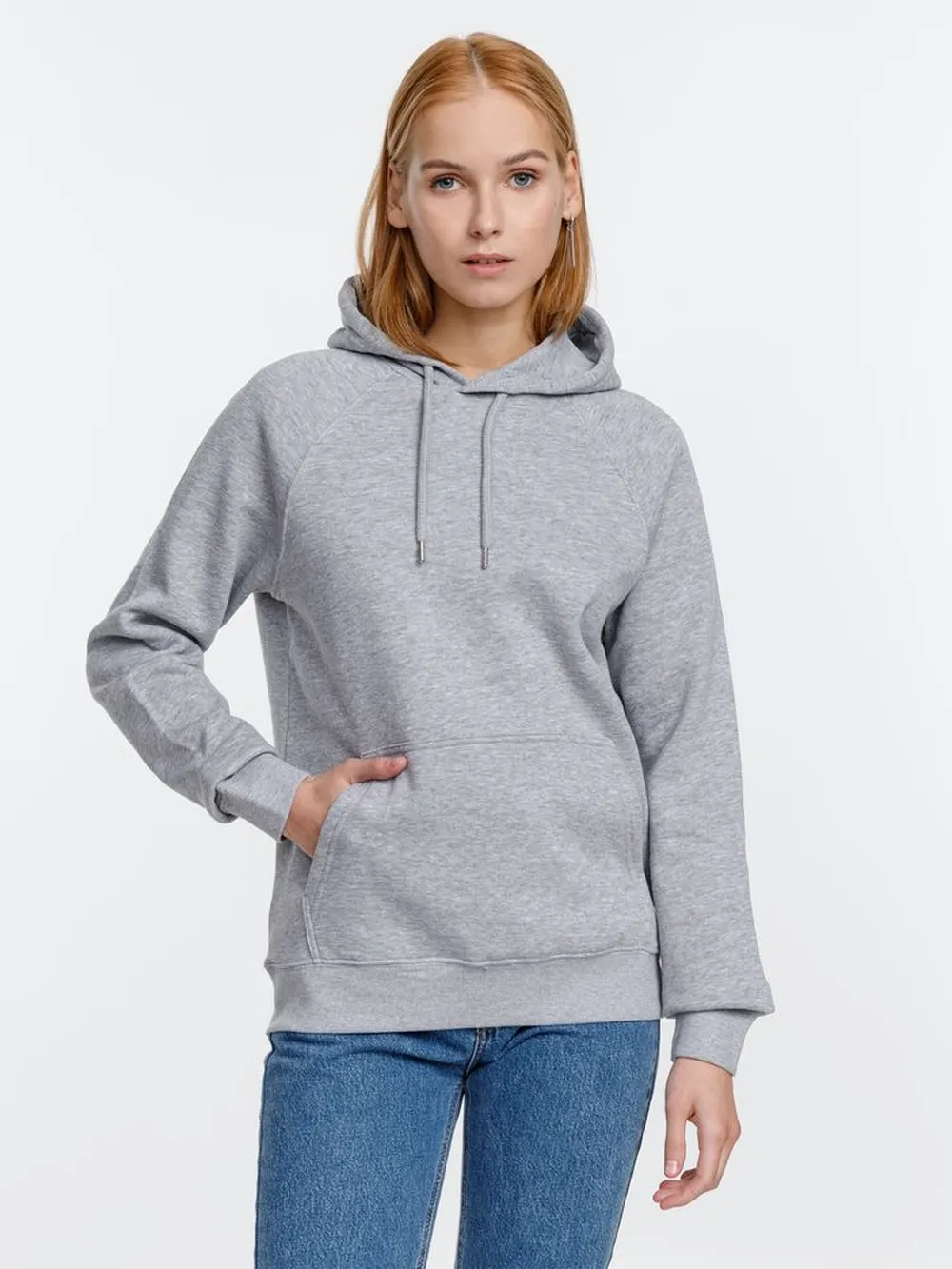 Толстовка унисекс Stellar, серый меланж, размер XS заказать онлайн с вашим дизайном на заказ в Москве и области