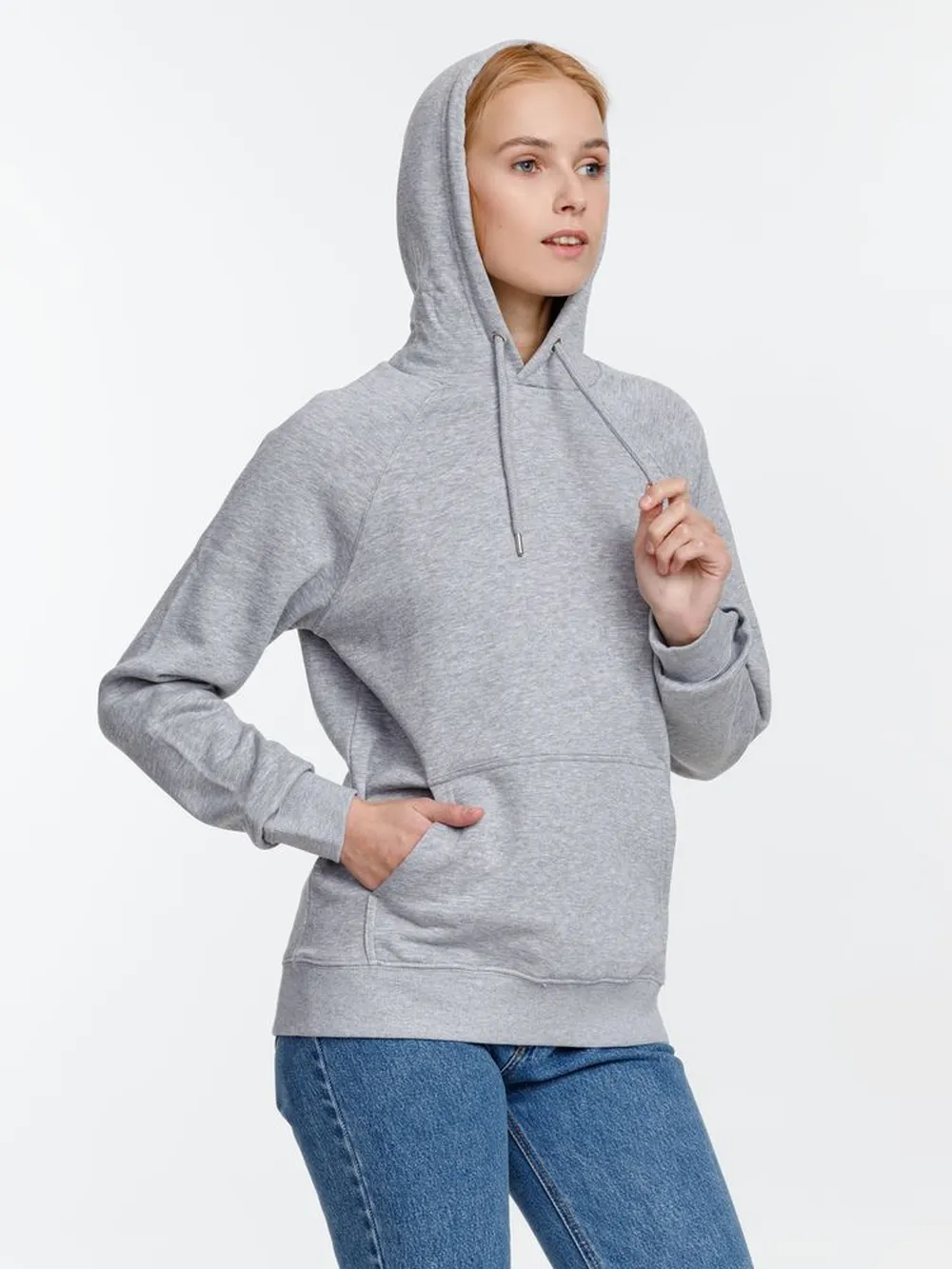 Толстовка унисекс Stellar, серый меланж, размер XS заказать онлайн с вашим дизайном на заказ в Москве и области