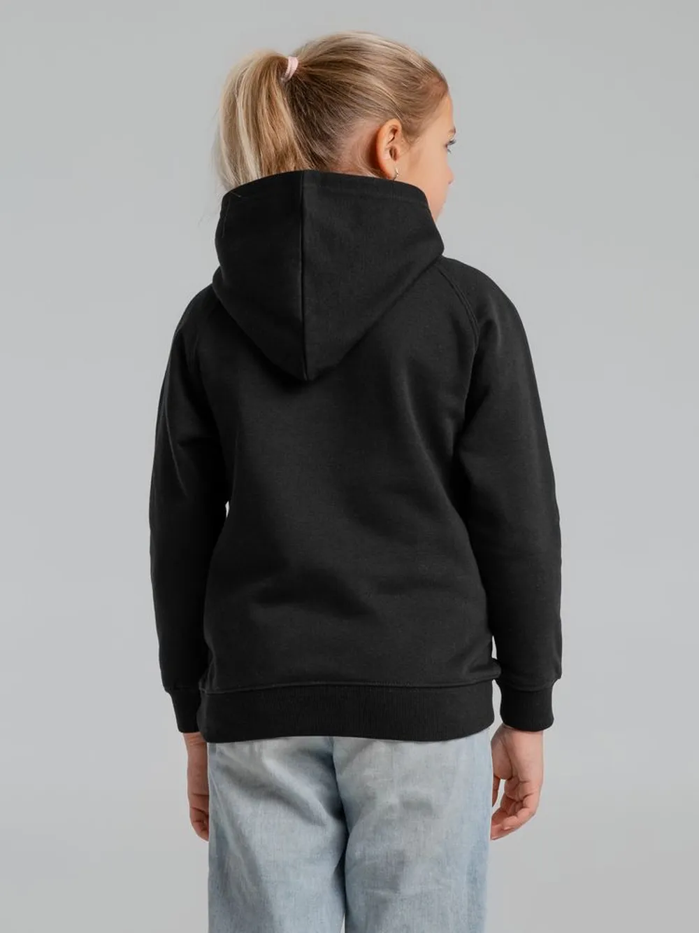 Толстовка детская Stellar Kids, черная, на рост 130-140 см (10 лет) заказать онлайн с вашим дизайном на заказ в Москве и области