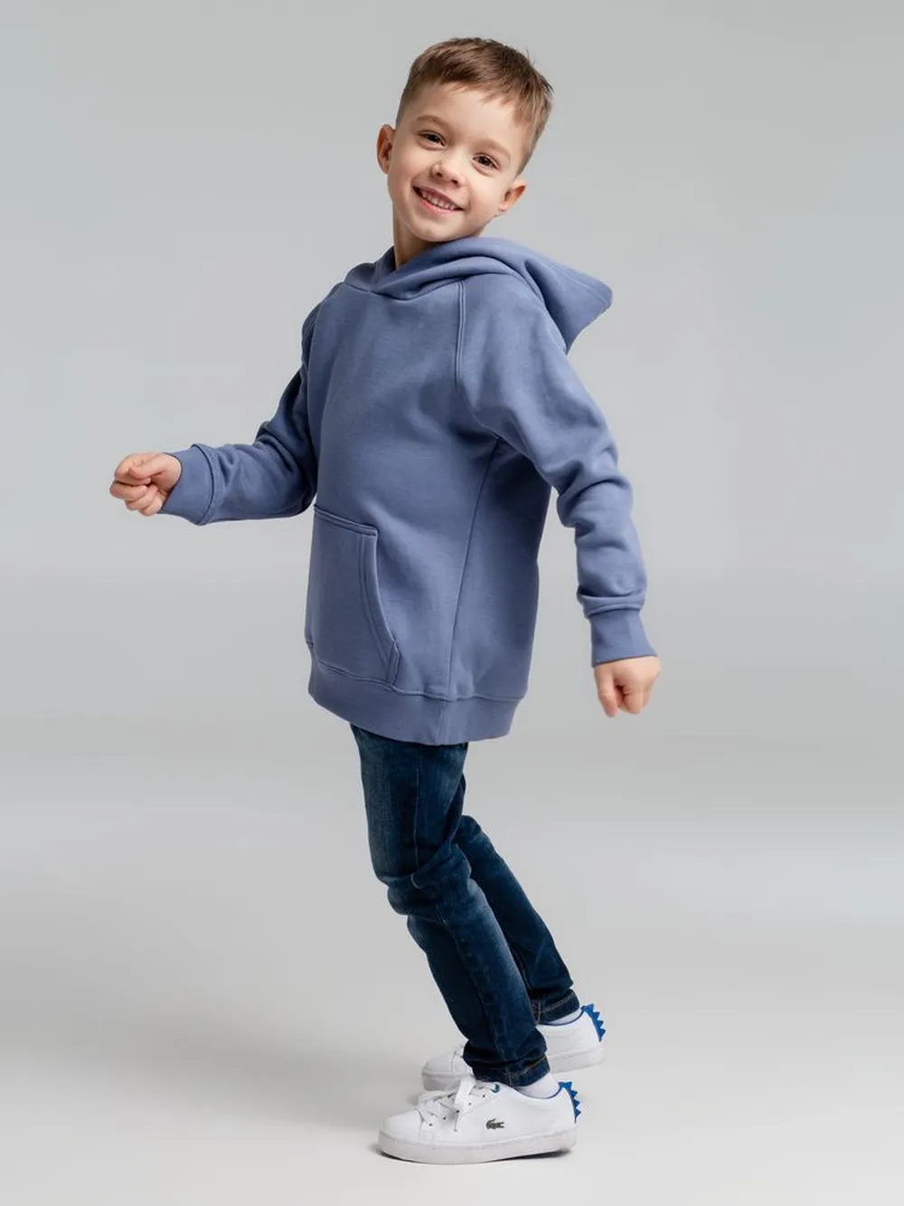 Толстовка детская Stellar Kids, синяя, на рост 142-152 см (12 лет) заказать онлайн с вашим дизайном на заказ в Москве и области