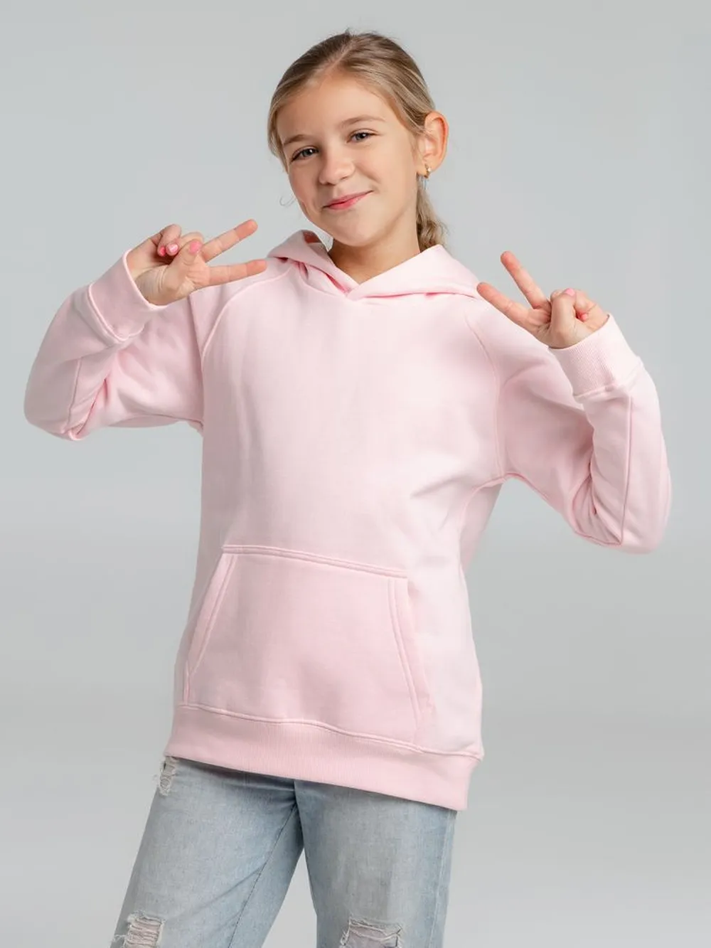 Толстовка детская Stellar Kids, розовая, на рост 106-116 см (6 лет) заказать онлайн с вашим дизайном на заказ в Москве и области