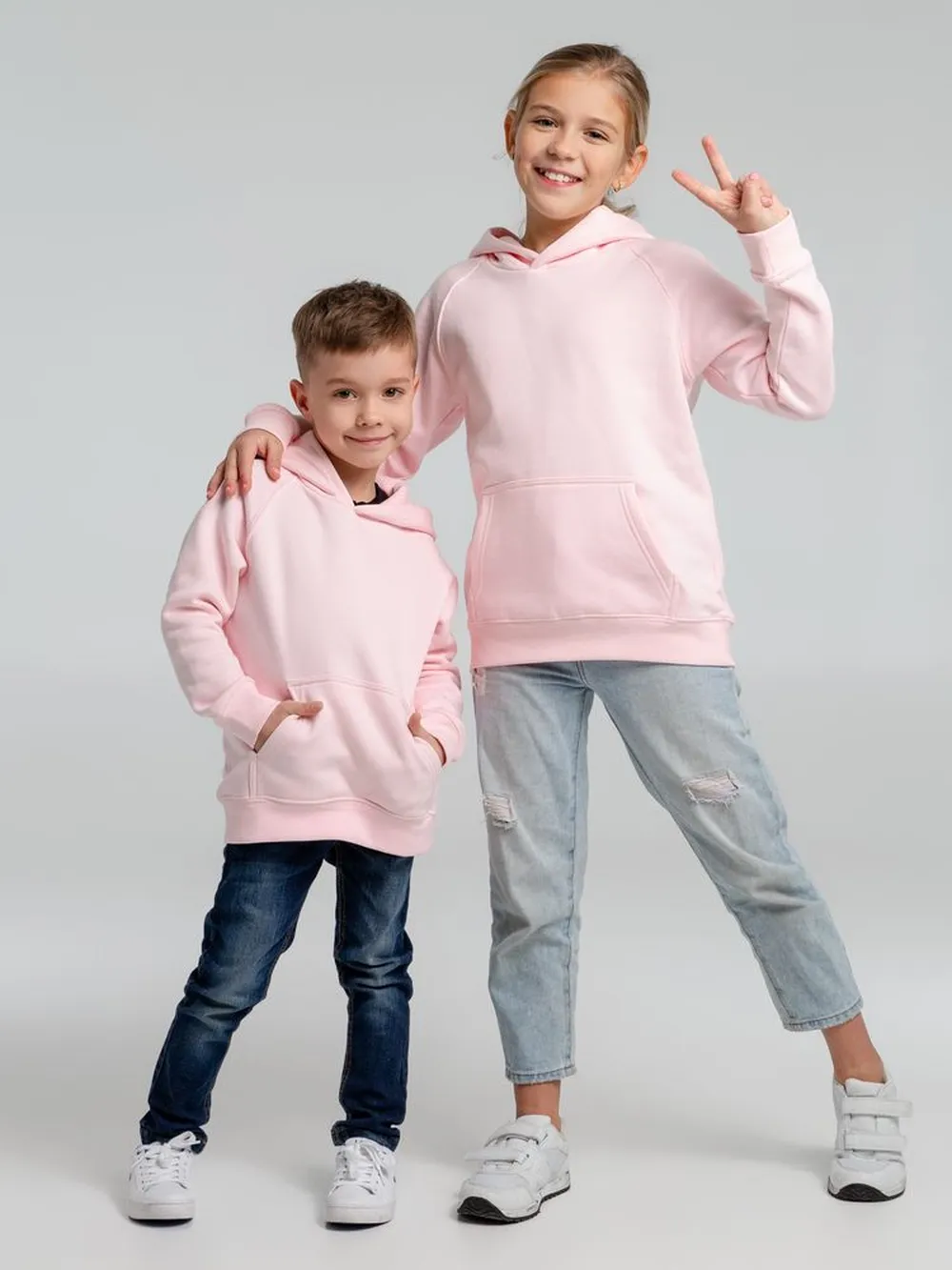Толстовка детская Stellar Kids, розовая, на рост 106-116 см (6 лет) заказать онлайн с вашим дизайном на заказ в Москве и области