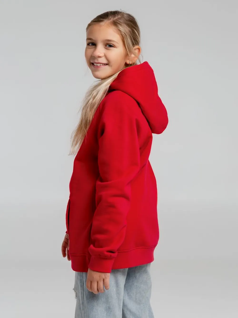 Толстовка детская Stellar Kids, красная, на рост 96-104 см (4 года) заказать онлайн с вашим дизайном на заказ в Москве и области