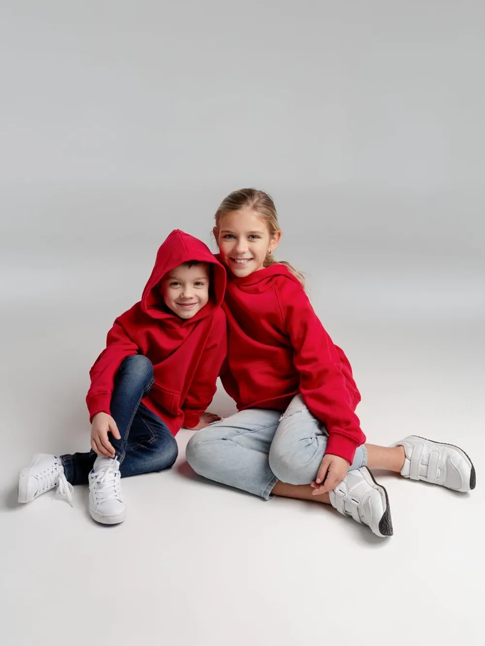Толстовка детская Stellar Kids, красная, на рост 118-128 см (8 лет) заказать онлайн с вашим дизайном на заказ в Москве и области