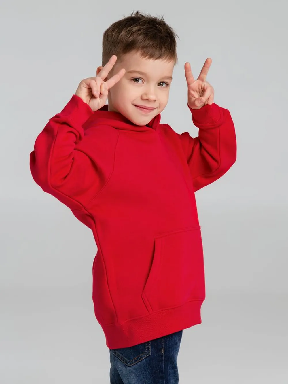 Толстовка детская Stellar Kids, красная, на рост 118-128 см (8 лет) заказать онлайн с вашим дизайном на заказ в Москве и области