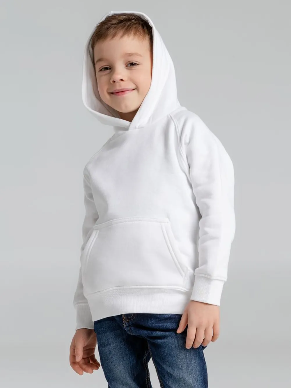 Толстовка детская Stellar Kids, белая, на рост 130-140 см (10 лет) заказать онлайн с вашим дизайном на заказ в Москве и области