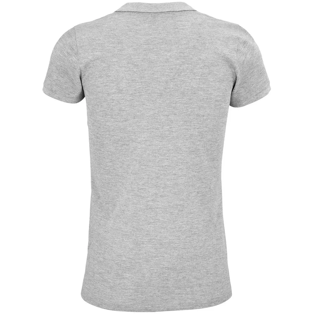 Рубашка поло женская Planet Women, серый меланж, размер S заказать онлайн с вашим дизайном на заказ в Москве и области