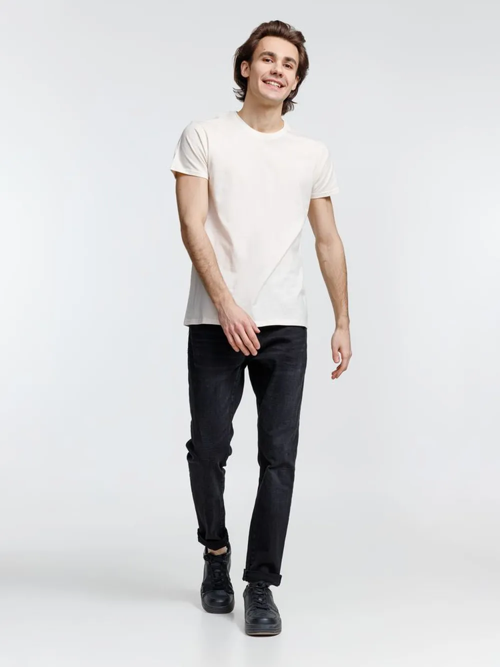 Футболка мужская Crusader Men, светло-бежевая (неокрашенная), размер XS заказать онлайн с вашим дизайном на заказ в Москве и области