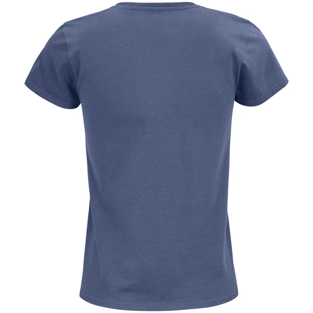 Футболка женская Crusader Women, синяя (джинс), размер M заказать онлайн с вашим дизайном на заказ в Москве и области