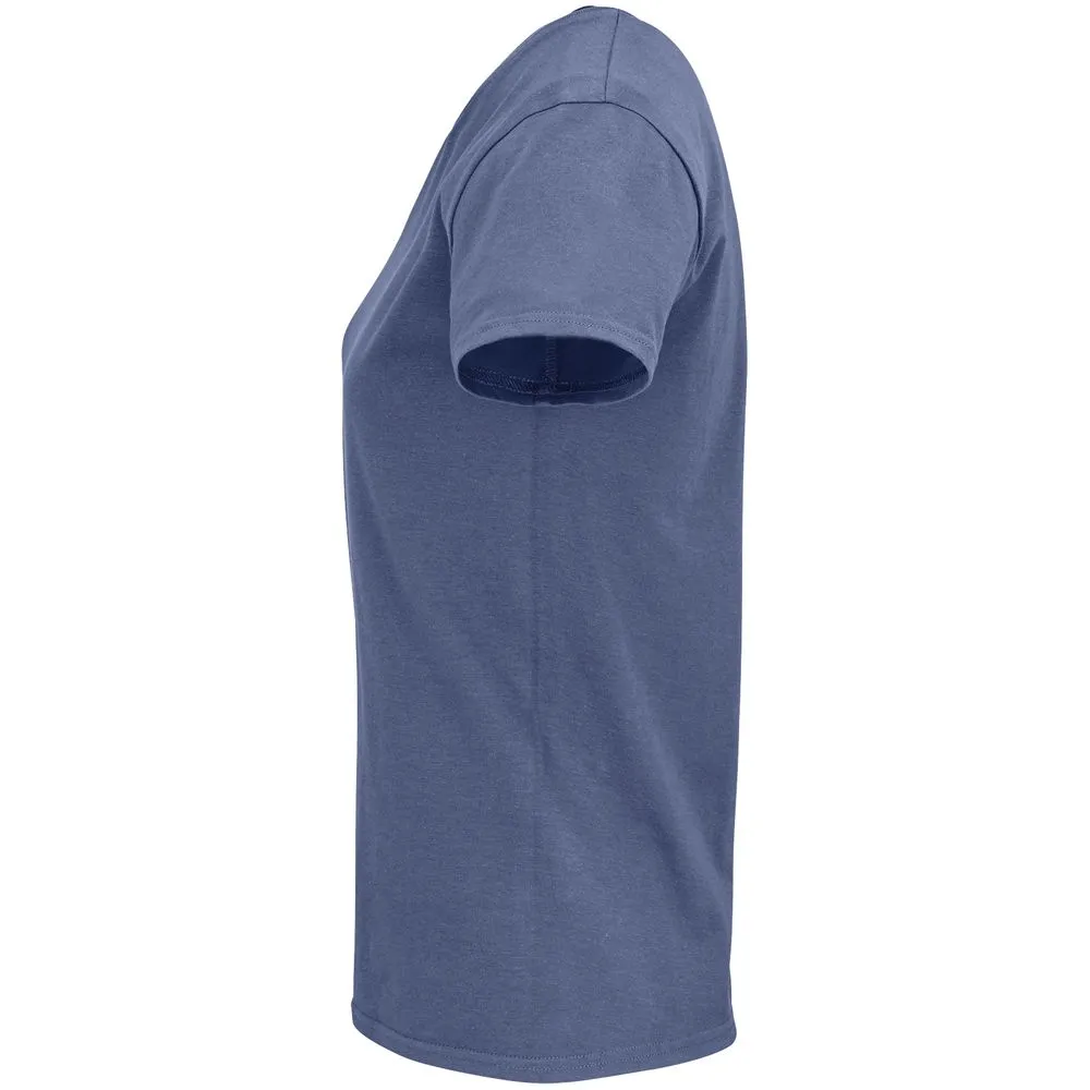 Футболка женская Crusader Women, синяя (джинс), размер M заказать онлайн с вашим дизайном на заказ в Москве и области