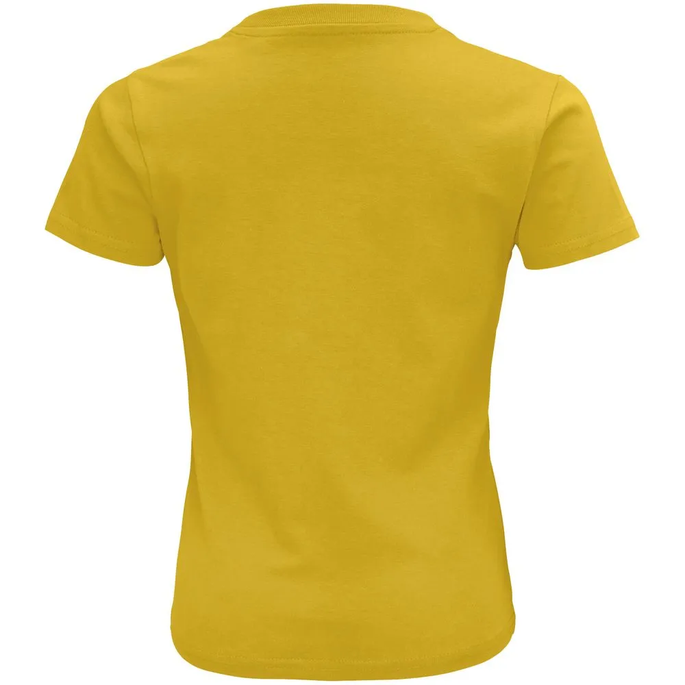 Футболка детская Crusader Kids, желтая, на рост 142-152 см (12 лет) заказать онлайн с вашим дизайном на заказ в Москве и области