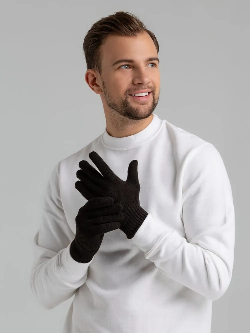 Перчатки Real Talk, черные, размер L/XL заказать онлайн с вашим дизайном на заказ в Москве и области