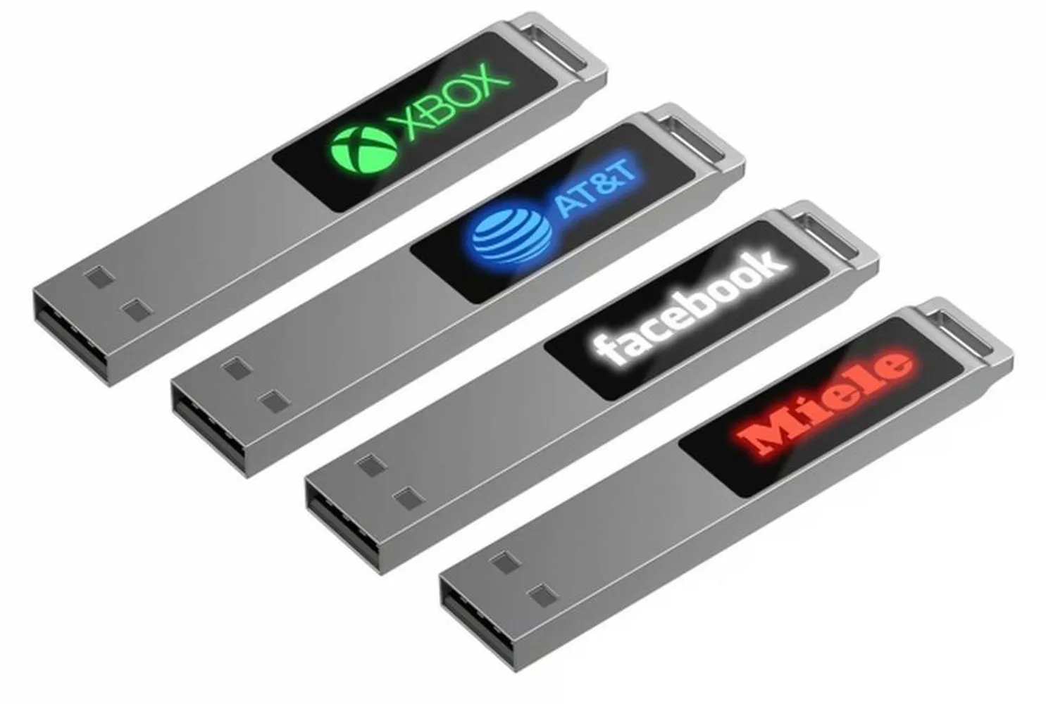 Флешка markBright с зеленой подсветкой, 32 Гб заказать онлайн с вашим дизайном на заказ в Москве и области