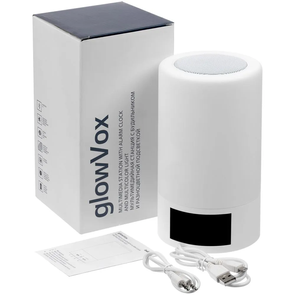 Мультимедийная станция glowVox, белая заказать онлайн с вашим дизайном на заказ в Москве и области