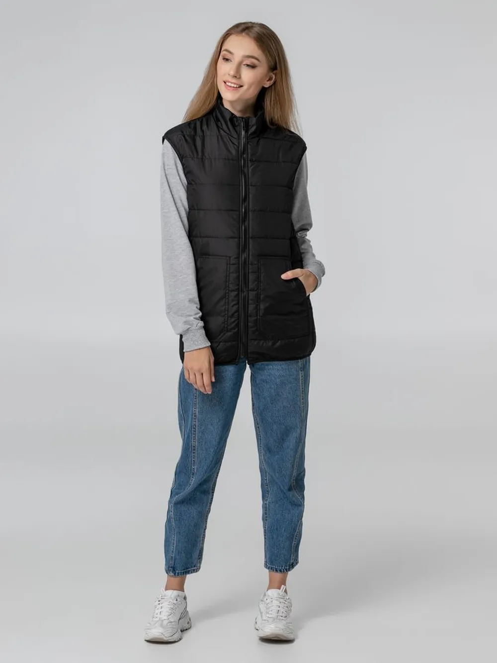 Жилет Leven, черный, размер 3XL заказать онлайн с вашим дизайном на заказ в Москве и области