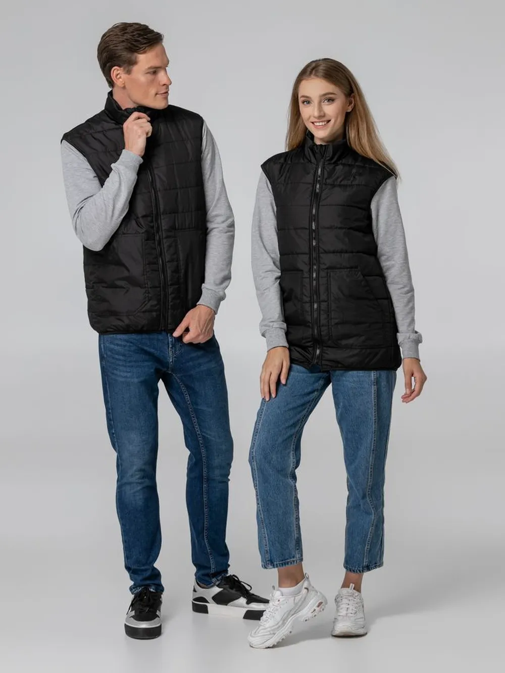 Жилет Leven, черный, размер 3XL заказать онлайн с вашим дизайном на заказ в Москве и области