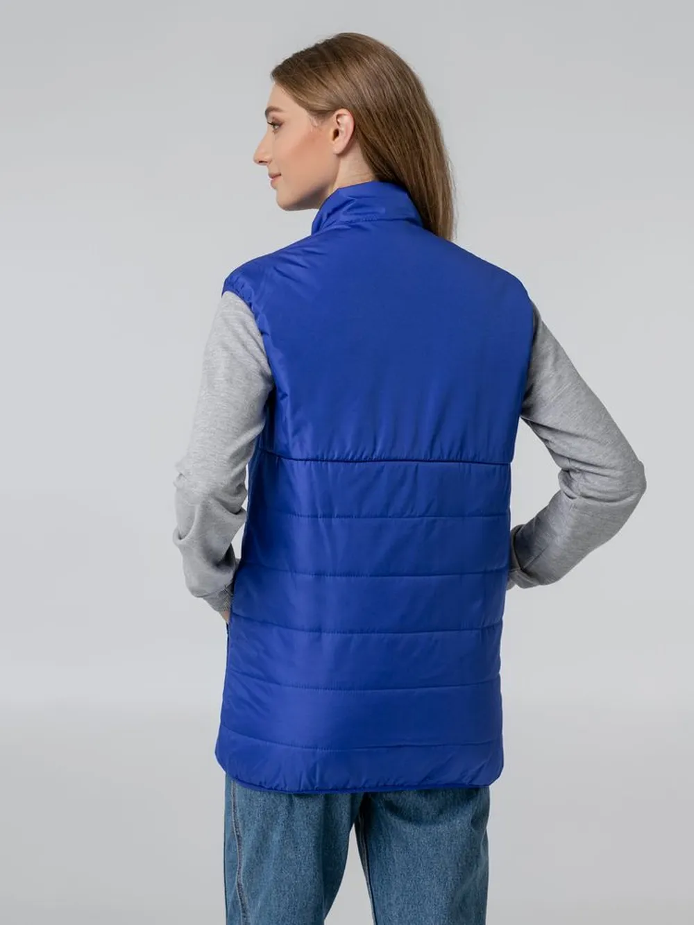 Жилет Leven, ярко-синий, размер XS заказать онлайн с вашим дизайном на заказ в Москве и области