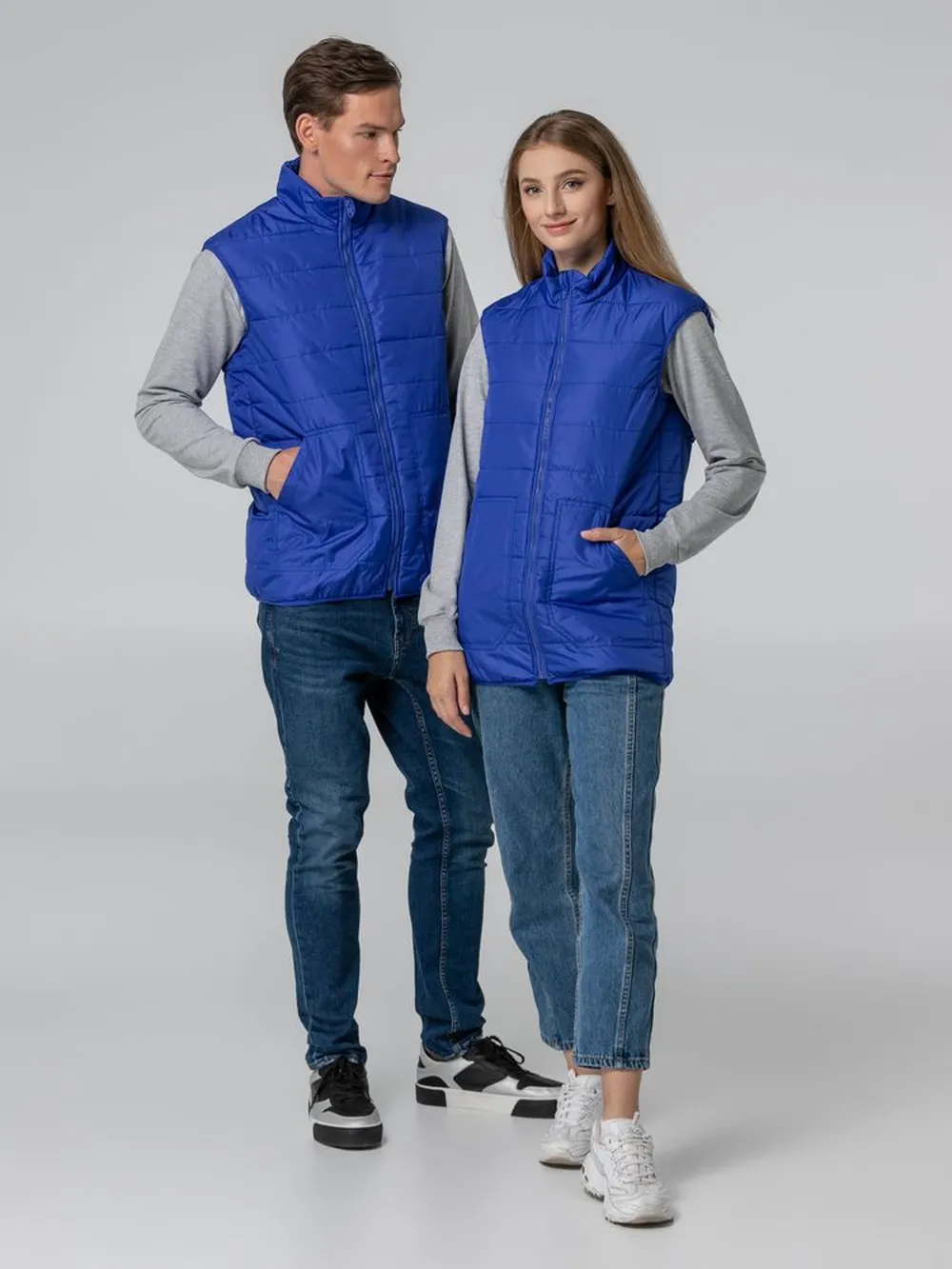 Жилет Leven, ярко-синий, размер XS заказать онлайн с вашим дизайном на заказ в Москве и области