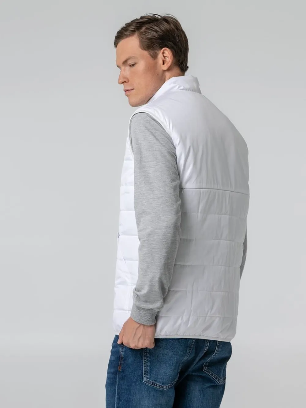 Жилет Leven, белый, размер M заказать онлайн с вашим дизайном на заказ в Москве и области