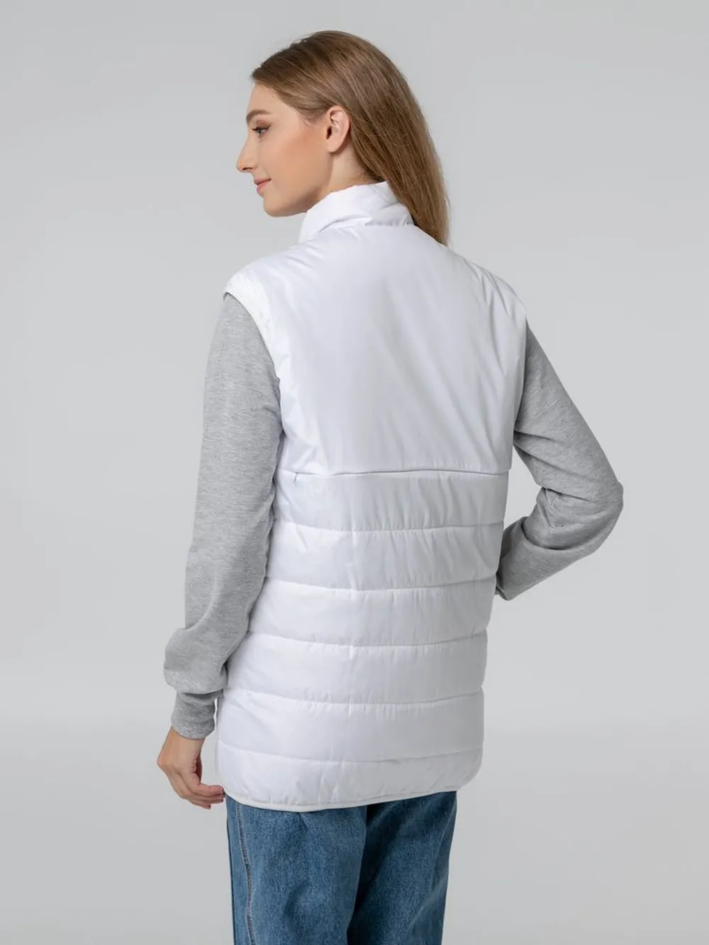 Жилет Leven, белый, размер M заказать онлайн с вашим дизайном на заказ в Москве и области