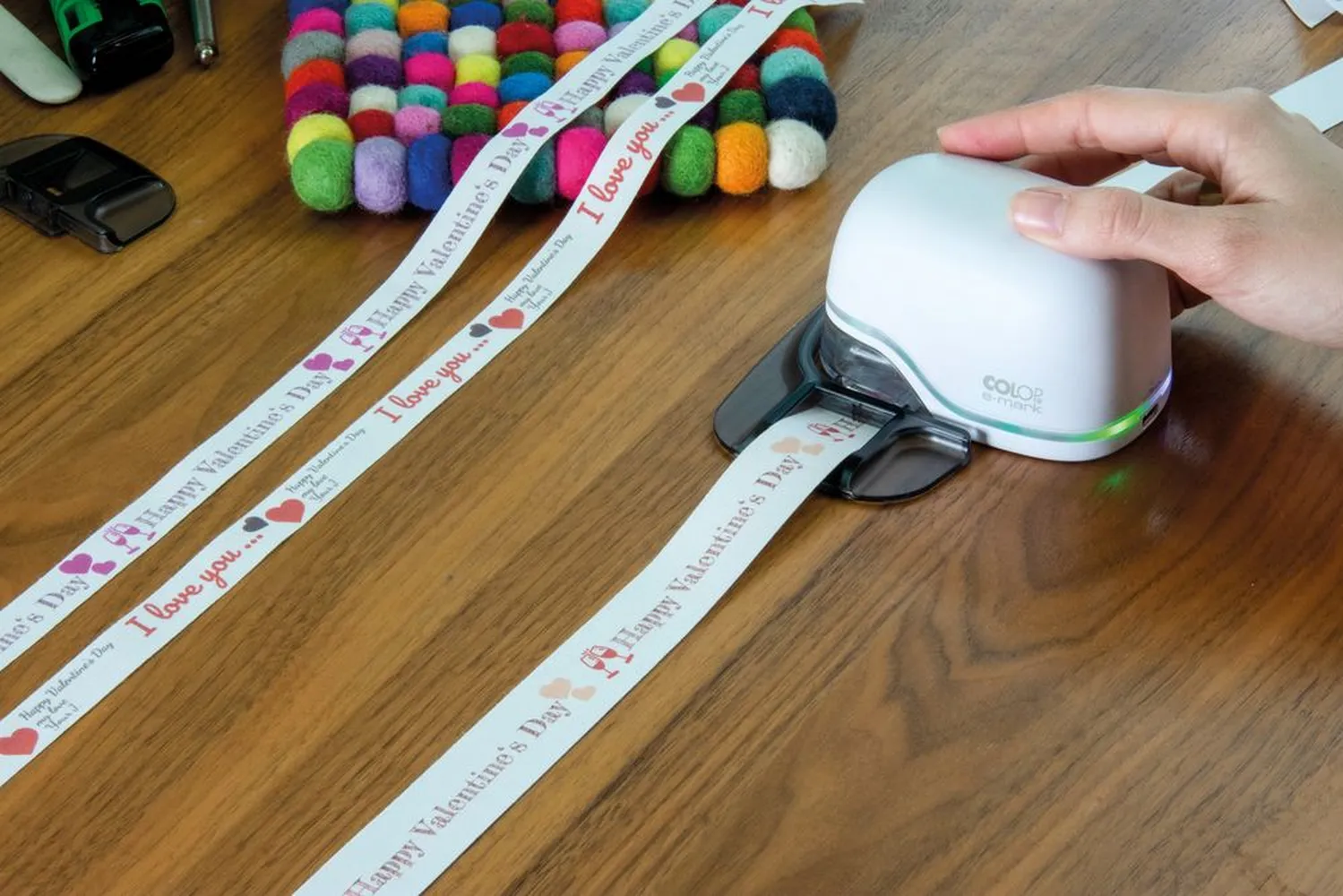 Мобильный принтер Colop E-mark, белый заказать онлайн с вашим дизайном на заказ в Москве и области